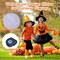 Costway 2 Pack 3 FT Halloween Inflatable Eyeballs w/ Air Blower & Red LED Lights